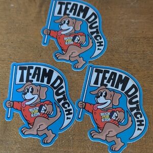 Dutch Bros Team Dutch Blue & Red Sticker